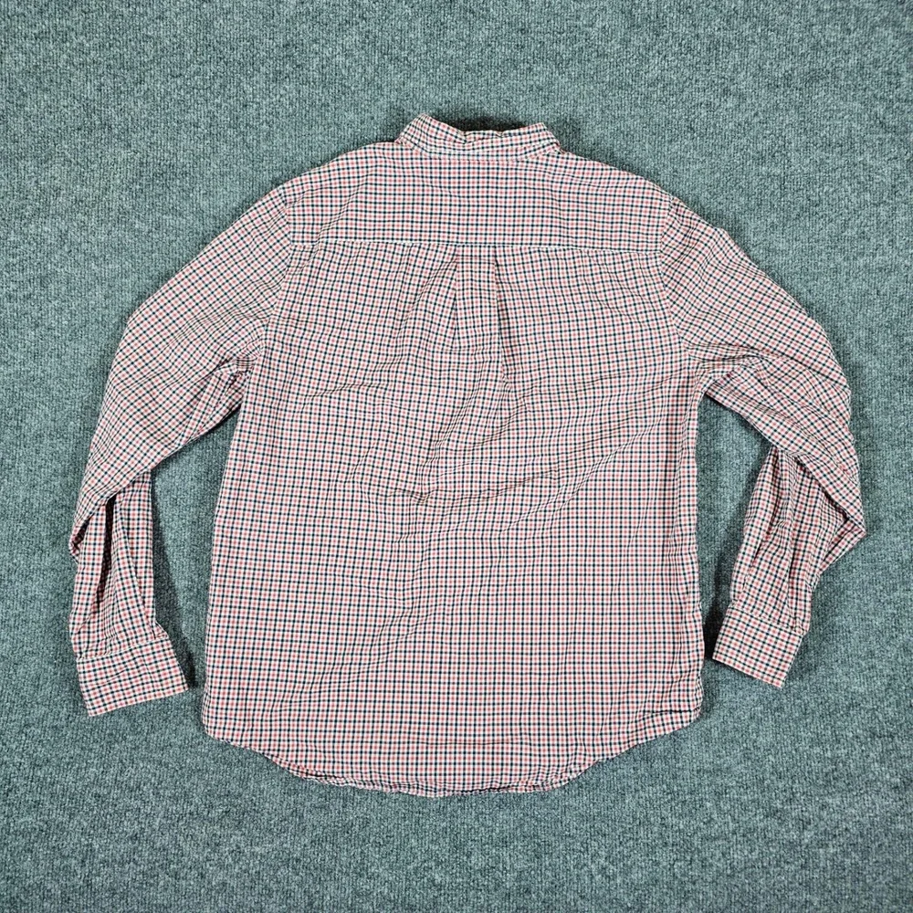 Ralph Lauren Gingham Button Down Long‎ Sleeve Shirt Kids Size XL 18-20 Red Blue
